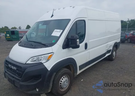 2025 Ram Promaster 3500 Tradesman High Roof 159 Wb W/Pass Seat from USA, damaged, VIN 3C6MRVHG4SE548607